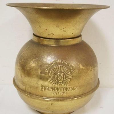 1288	BRASS REDSKIN BRAND TOBACCO SPITTOON, APPROXIMATELY 10 IN HIGH
