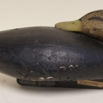 1063	ANTIQUE WOOD DUCK DECOY, APPROXIMATELY 16 IN X 6 IN X 7 IN H
