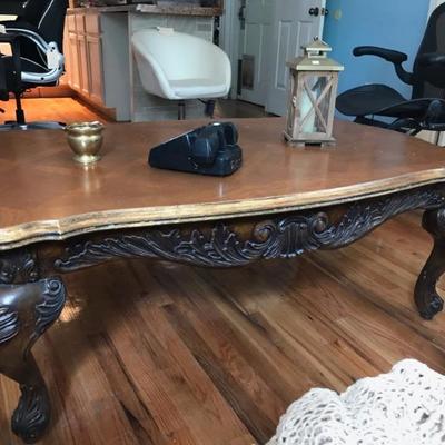Chippendale coffee table $40