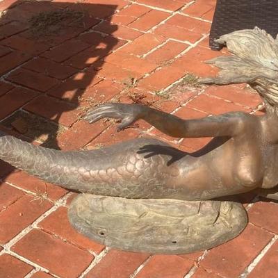 Bronze mermaid