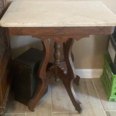 eastlake style marnle top table