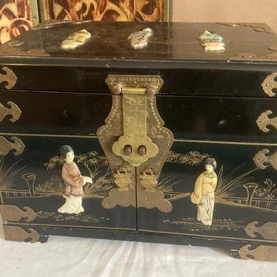 oriental jewelry box