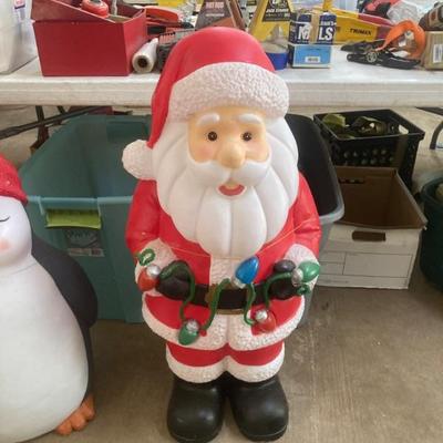 blow mold santa