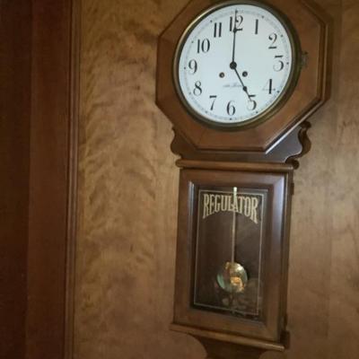 $139 Seth Thomas 8 day wall clock with key