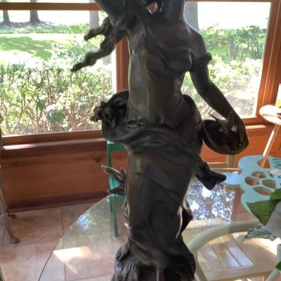 $499 Auguste Moreau lamp statue 39
