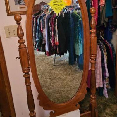 Haywood wakefield Cheval mirror 