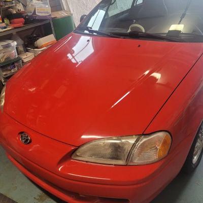 1999 Toyota Paseo, one of only 1500 produced. It is a convertible with a standard 5 speed transmission. Very good condition, clean car