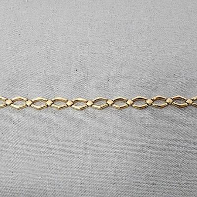 Lot 3 - 14K Yellow Gold Link Bracelet #1 
