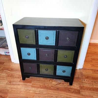 Lot 67 - Small Multicolor 3-Drawer Chest 