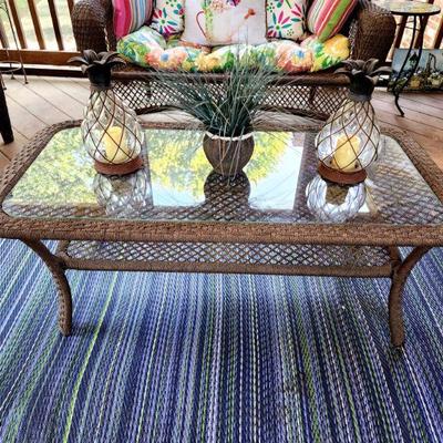 Lot 97 - Garden Treasures Wicker Set 