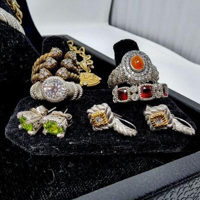 Lot 62 - Judith Ripka Sterling Silver Jewelry 