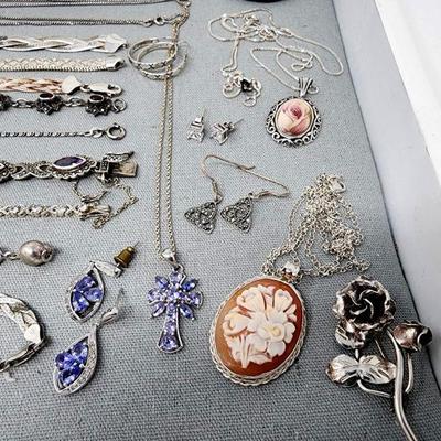 Lot 34 - Sterling Silver Jewelry #1 