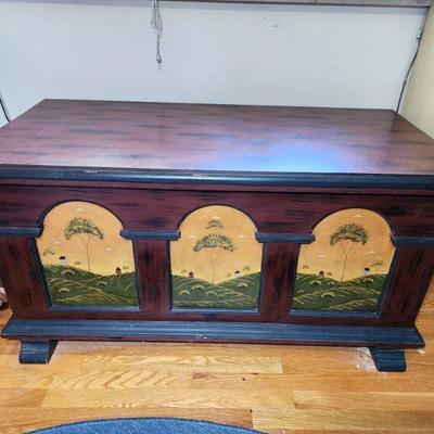Lot 57 - Painted Cedar Chest 