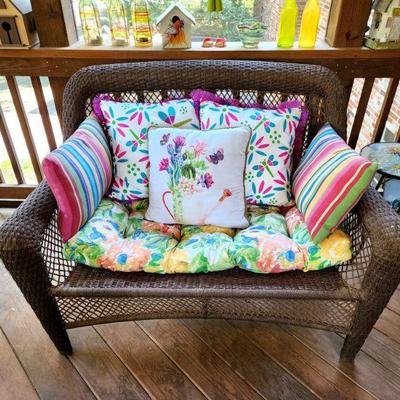 Lot 97 - Garden Treasures Wicker Set 