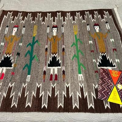 Vintage Navajo Native American Blanket