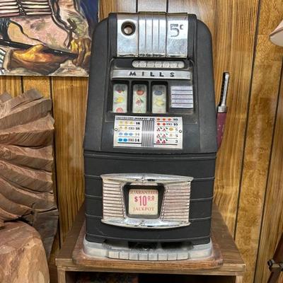 Vintage Mills Nickel Slot Machine
