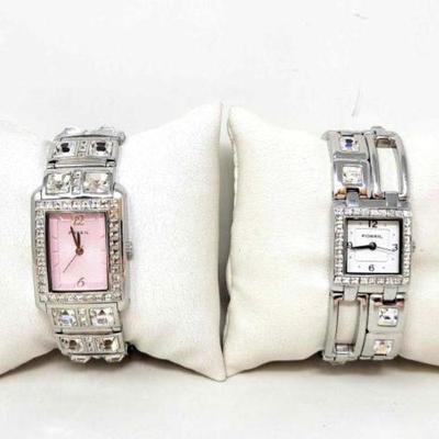 #1108 â€¢ 2 Fossil Women's Watches
