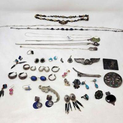 #902 â€¢ Sterling Silver Earrings, Clips, Necklaces, & Pendants
