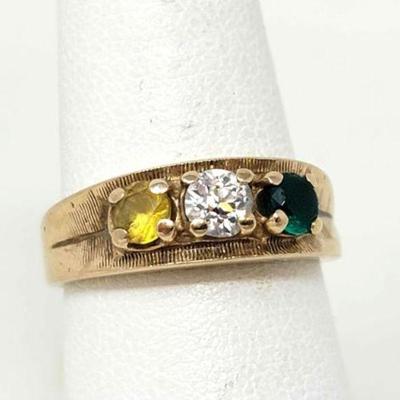 #714 â€¢ 14k Gold Semi-Precious Stone Ring, 3g
