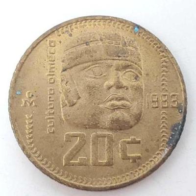 #1704 â€¢ 1983 Mexico 20 Centavos

