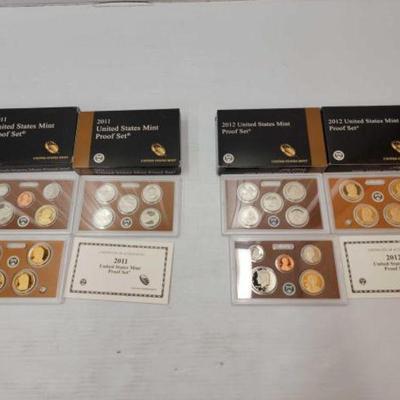 #1606 â€¢ (4) U.S. Mint Proof Coin Sets
