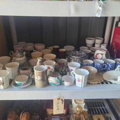 #10014 â€¢ Tea Cups, Mugs, Small Plates & Teapots
