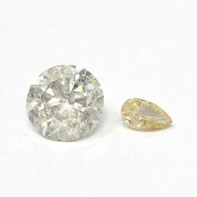 #850 â€¢ (2) 5ct and .71ct Diamonds
