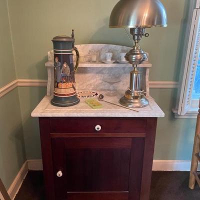 marble top wash stand