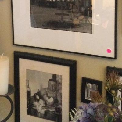 Framed photos