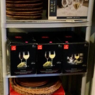 Boxed sets of stemware