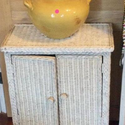Wicker cabinet