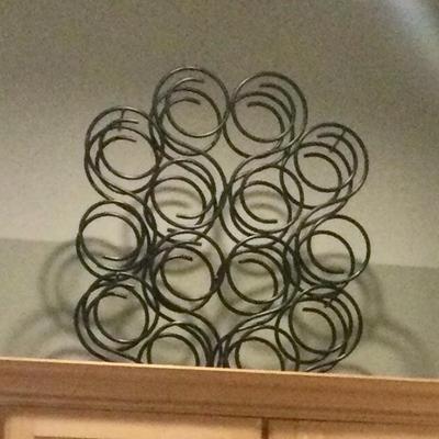 Metal wine rack