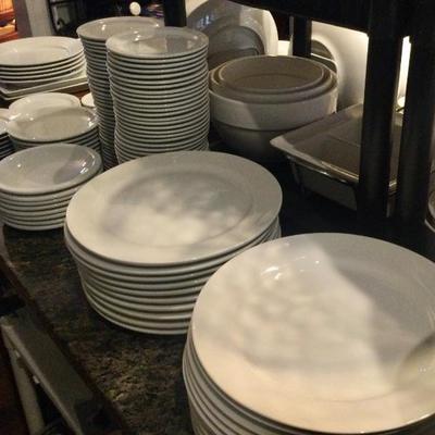 White dishes