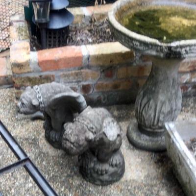 Concrete gargoyles