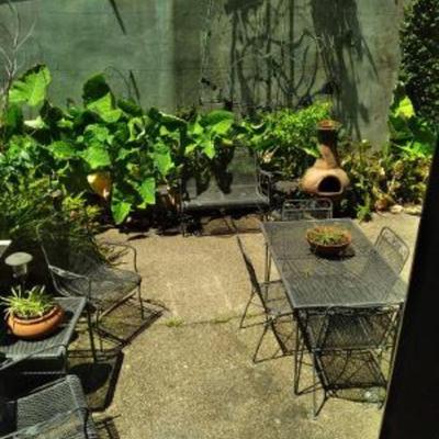 Patio furniture  plants and outdoor items