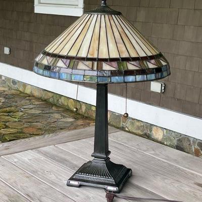 SLAG GLASS LAMP