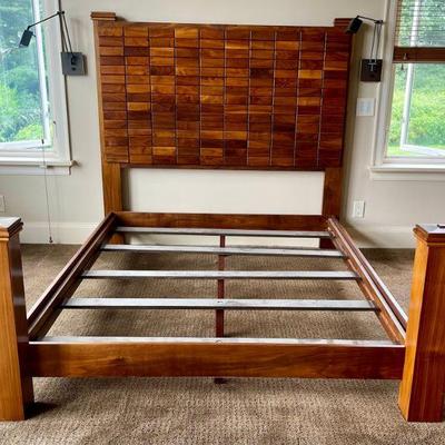 CUSTOM MADE WOODEN BED