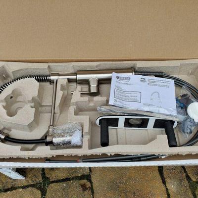 DELTA ANTONI KITCHEN FAUCET - NEW OPEN BOX