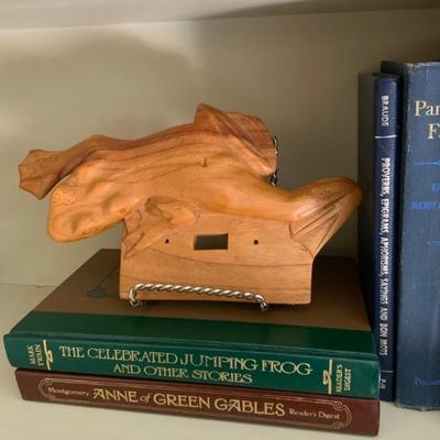 Hand carved frog light switch 