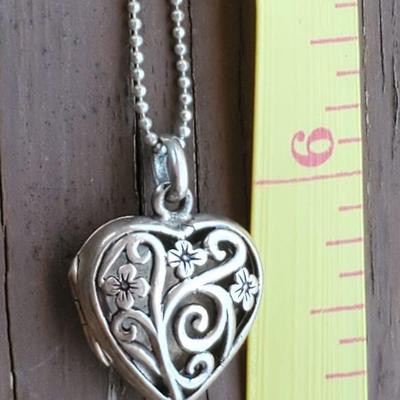 Sterling Heart locket