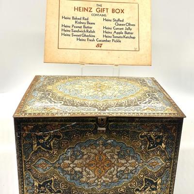 Antique tin Heinz gift box