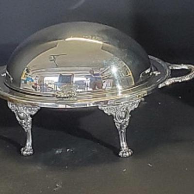 silver plated serving tray