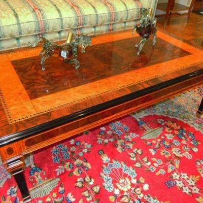 Italian inlaid coffee table