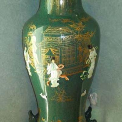 Oriental floor vase