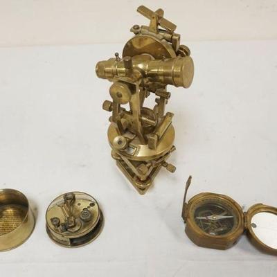 1211	GROUP OF CONTEMPORARY ENGLISH BRASS SURVEYORS INSTRUMENTS
