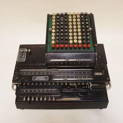 1103	MERCEDES-EUKLID ADDING MACHINE, ONE FOOT MISSING, APPROXIMATELY 20 IN X 14 IN X 13 IN HIGH
