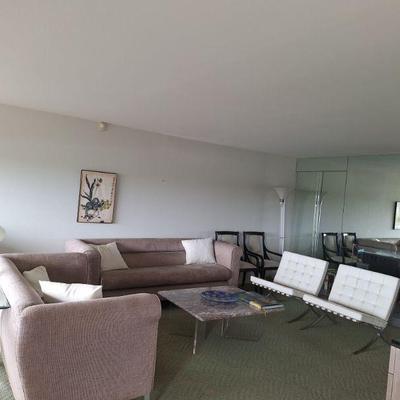 Mid century modern couch 92" and matching love seat 72"