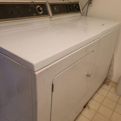 MAYTAG matching washer and gas dryer.  Large capacity