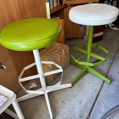 1960s BossaNova Bachelor barstools! Mint condition for age, with no tears, just real use patina. Rare Vintage Find.