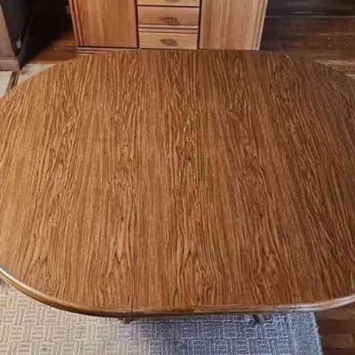 PCT174 - Vintage Rattan Dining Table And Chairs